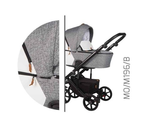 Baby Merc Mosca 3in1 Multifunkciós Babakocsi  Szürke