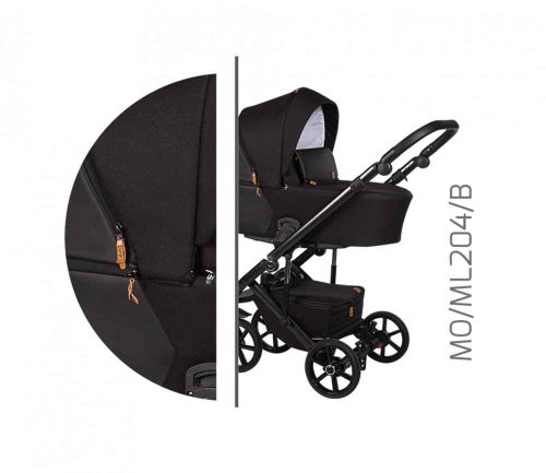 Baby Merc Mosca 3in1 Multifunkciós Babakocsi  Fekete
